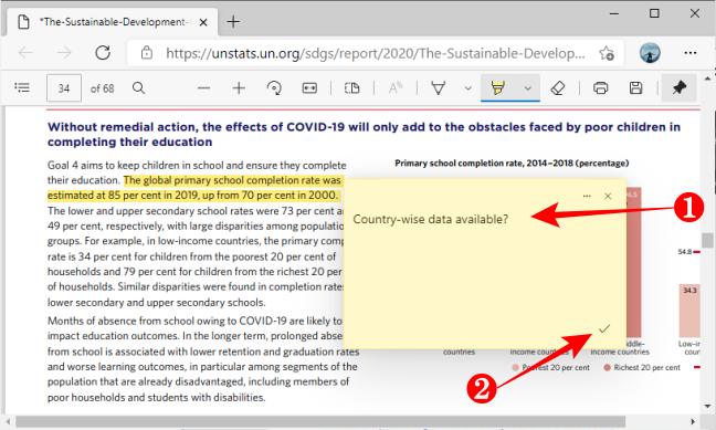 Adding Text to PDFs with Microsoft Edge