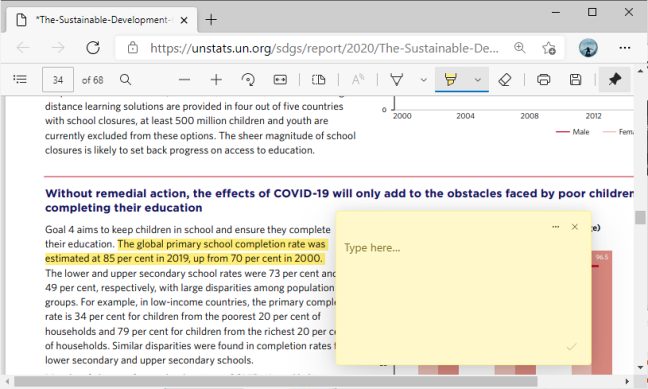 Adding Text to PDFs with Microsoft Edge