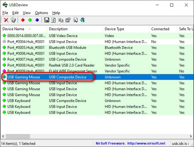 Checking USB Port Power Output in Windows 10