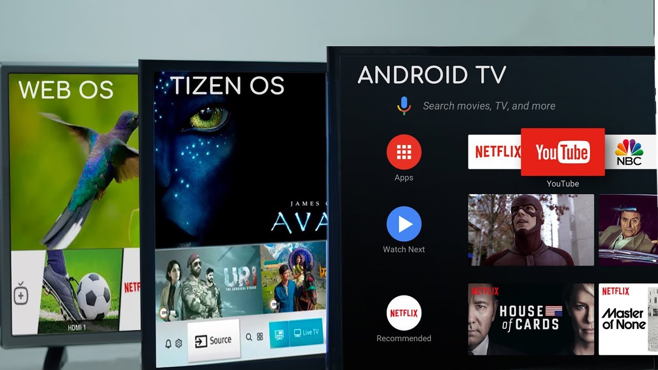 Comparison: Android TV vs Samsung’s Tizen OS vs LG’s webOS