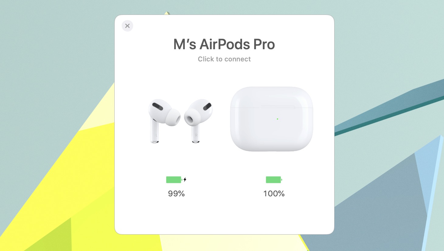 Connecting AirPods to MacBook