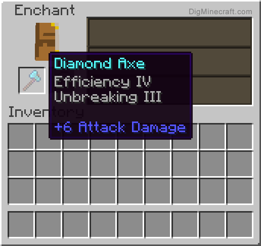 Crafting a Diamond Axe in Minecraft