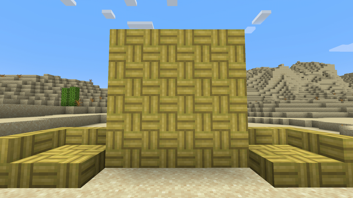 Creating a Bamboo Mosaic in Minecraft 1.20