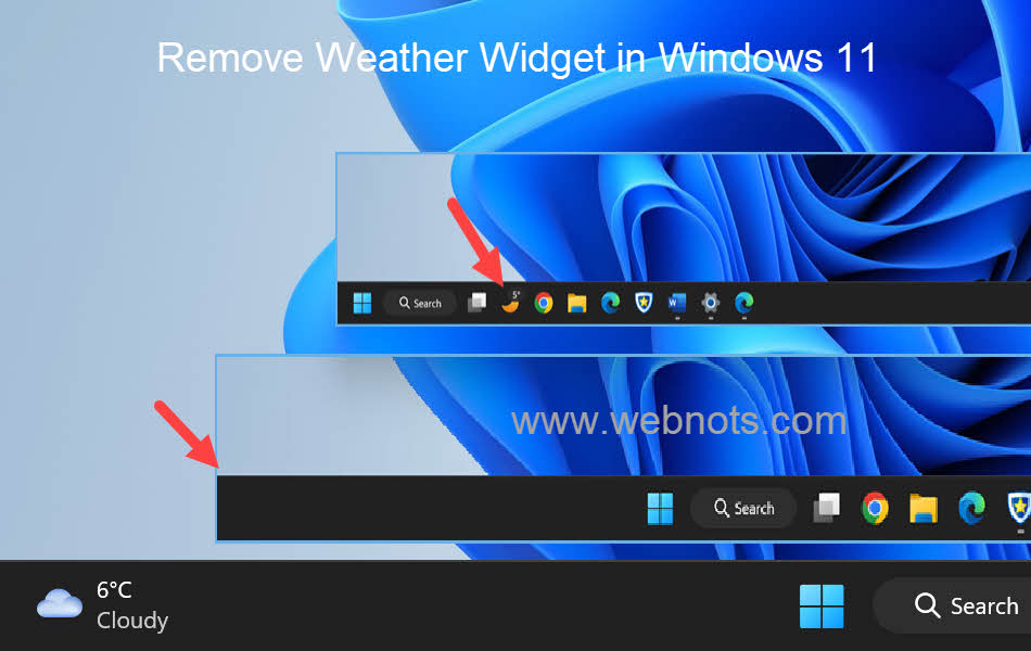 Disabling Weather Widget on Windows 11 Taskbar