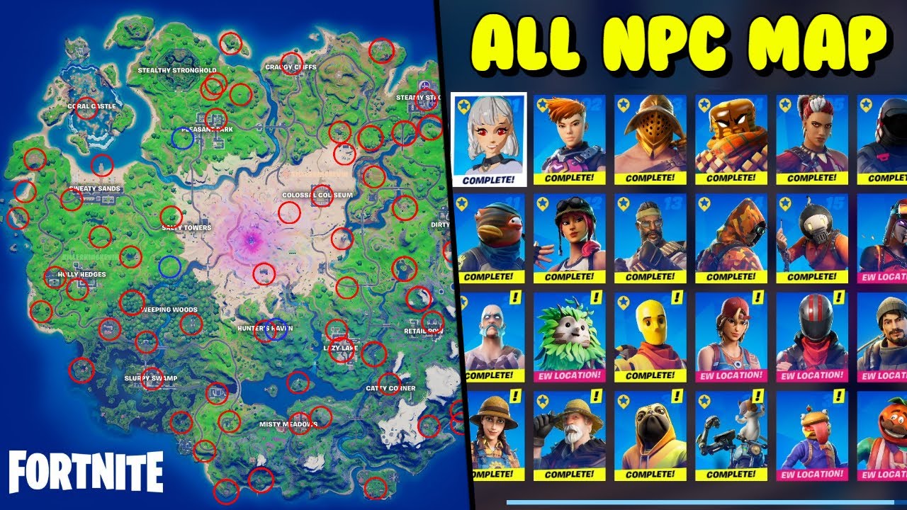 Discover All Boss Locations in Fortnite Chapter 5 Season 2