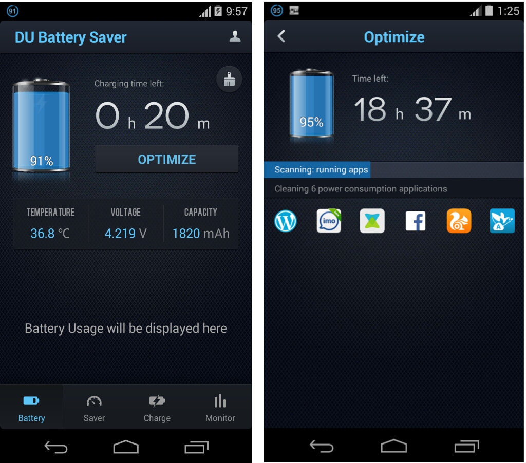 DU Battery Saver for Android: Resolve Battery Issues