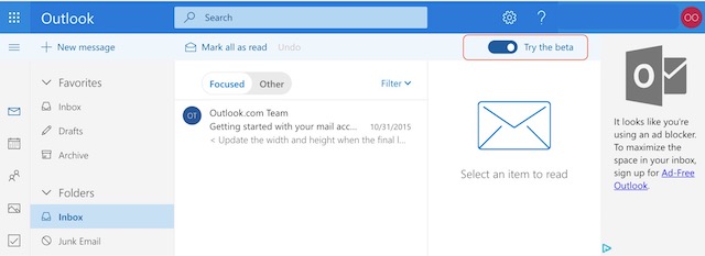 Exploring the Outlook.com Beta Version