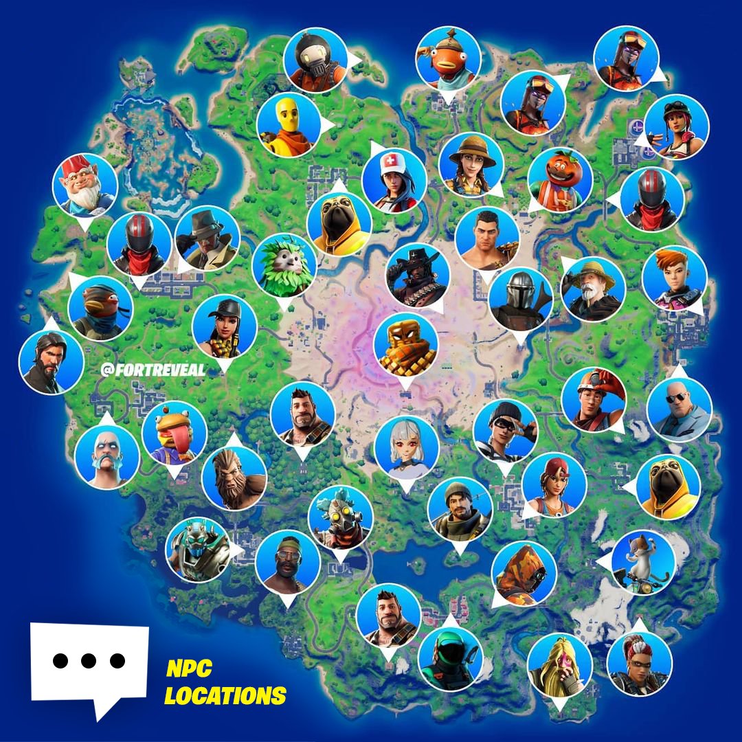 Fortnite Chapter 5 Season 2: NPC Locations