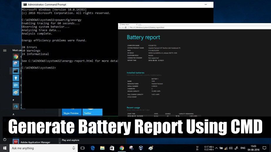 How to Obtain Battery Reports in Windows 10 for Monitoring Battery Health