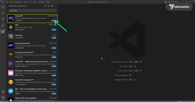 Installing and Utilizing CodeGPT in VS Code