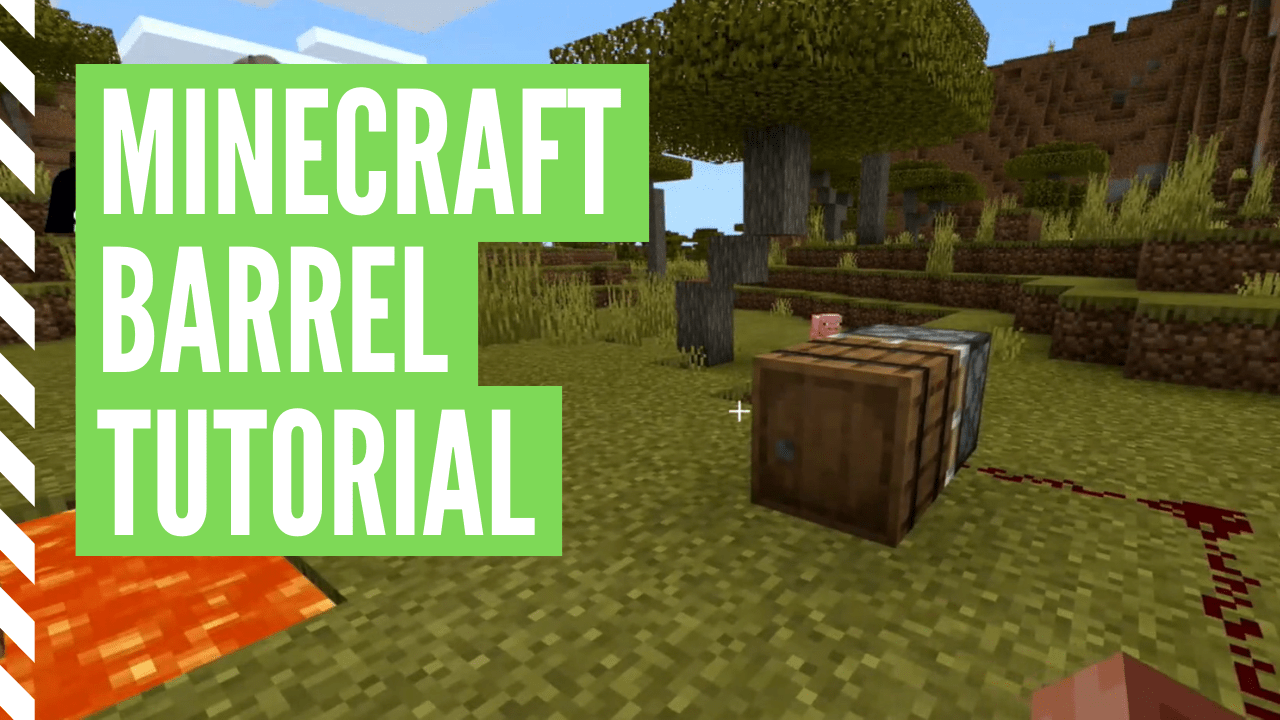 Making (and Using) a Barrel in Minecraft