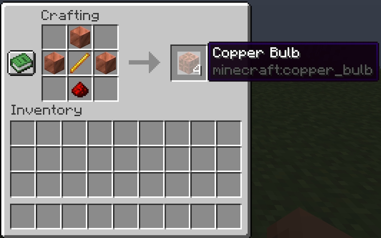 Making and Using a Copper Bulb in Minecraft 1.21