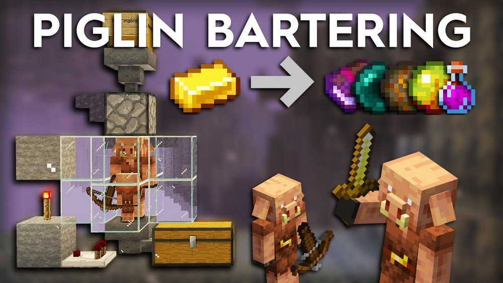 Minecraft Piglin Bartering Guide: Trading with Piglins