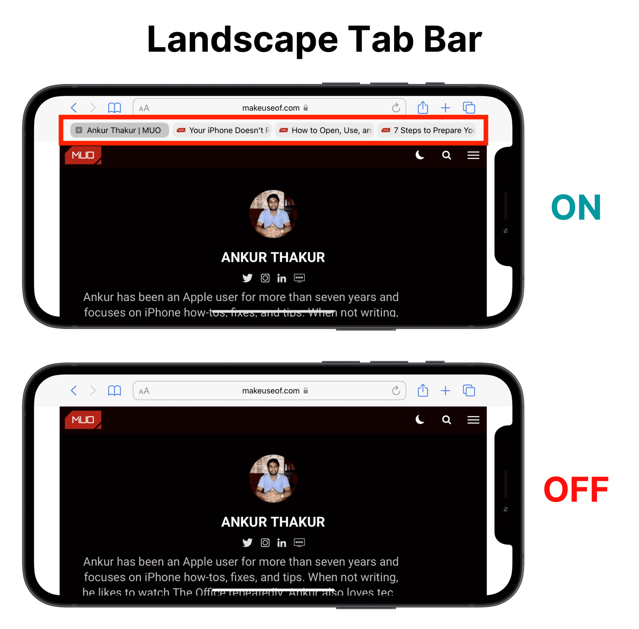 Safari Landscape Tab Bar in iOS 15: Simplified and Utilized on iPhone