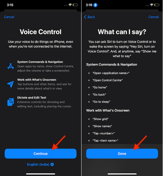 Sending Message Effects via Voice Control on iPhone and iPad