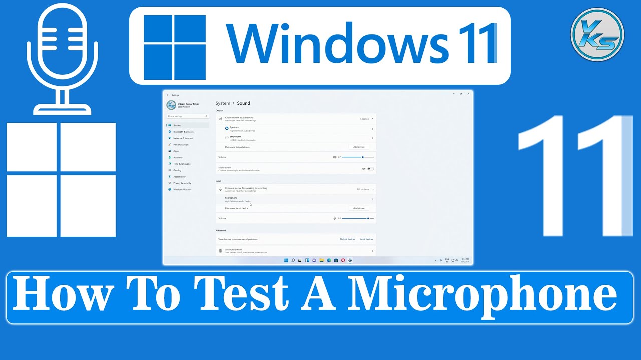 Setting up and Testing Your Microphone in Windows 11