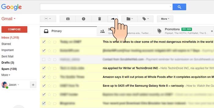 Streamlining Gmail: How to Forward Multiple Emails