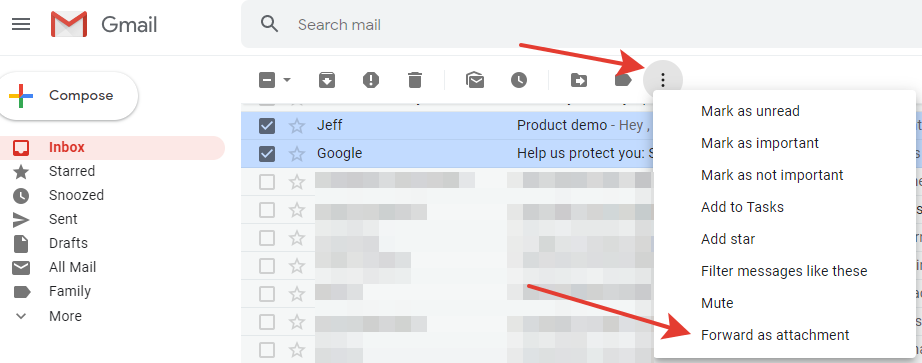 Streamlining Gmail: How to Forward Multiple Emails