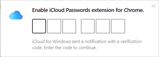 Using iCloud Passwords with Google Chrome on Windows